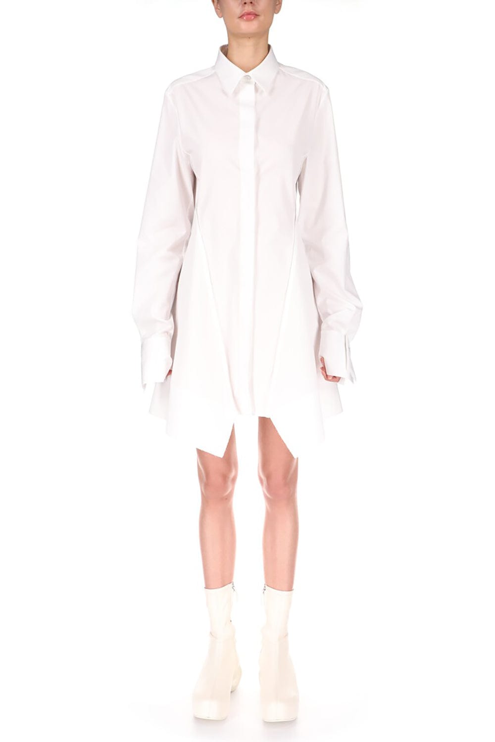 GIVENCHY-Short Peplum Shirt Dress-