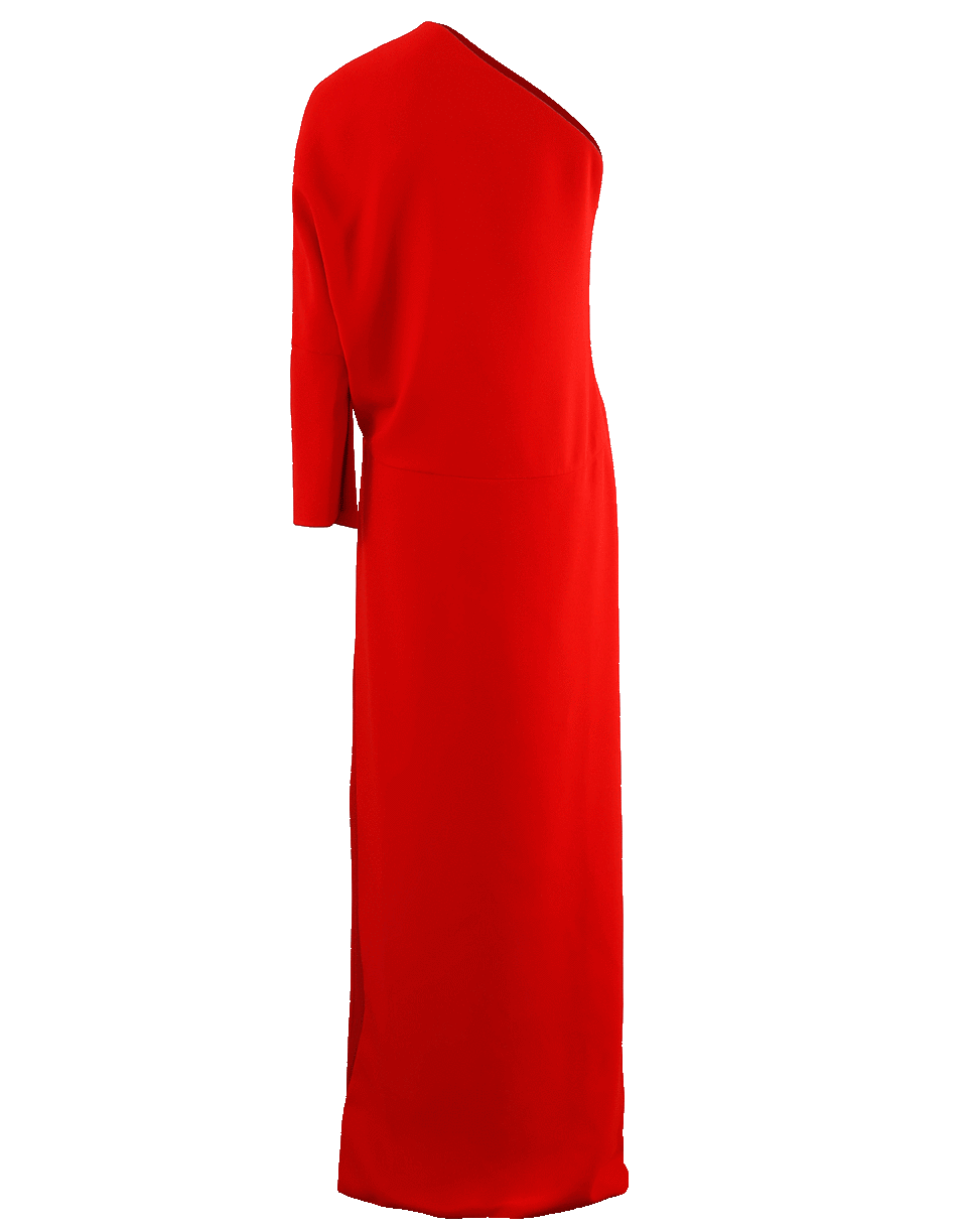 GIVENCHY-One Shoulder Gown-RED