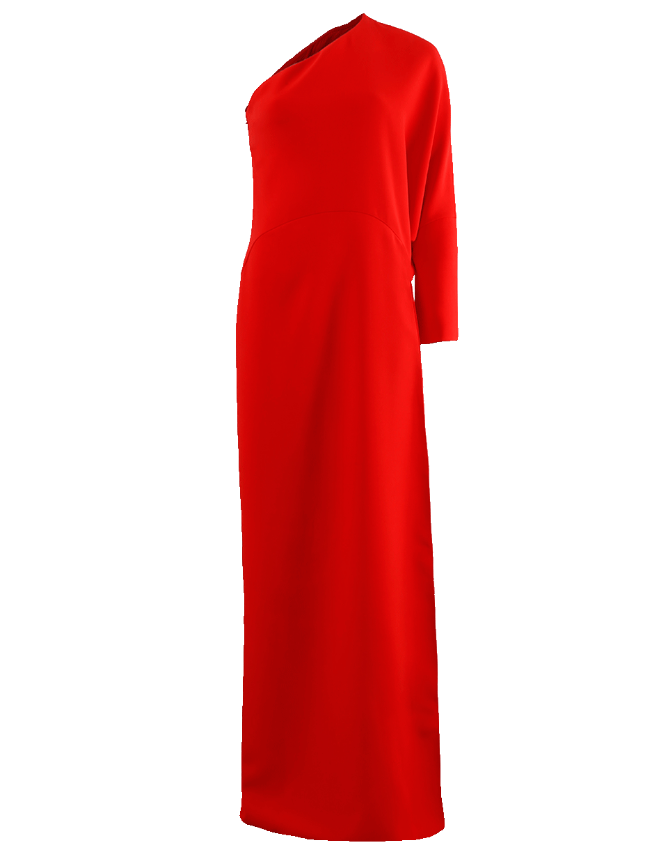 GIVENCHY-One Shoulder Gown-RED