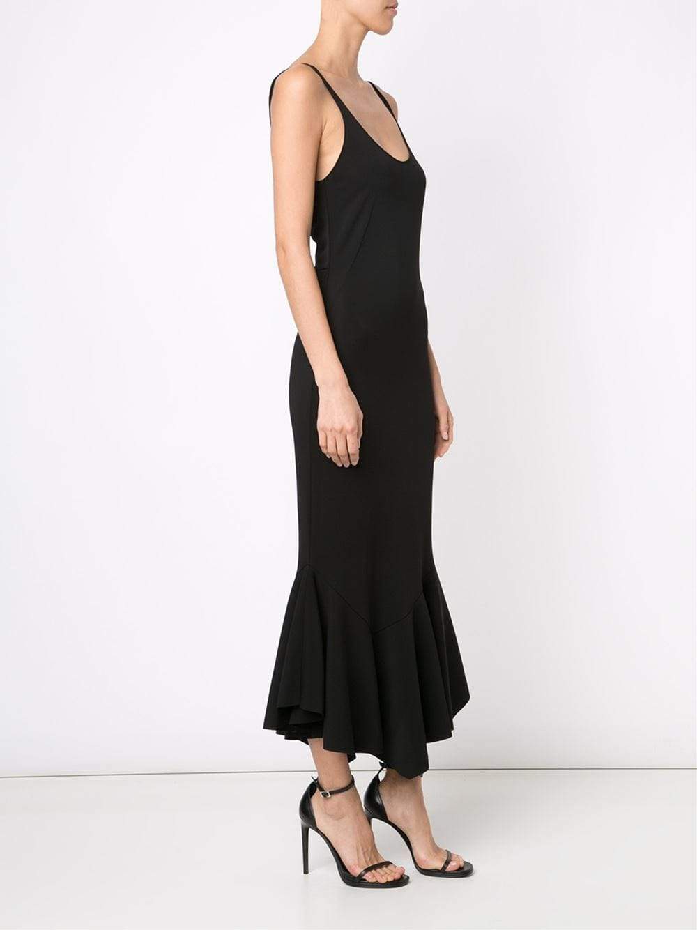GIVENCHY-Ruffle Hem Midi Dress-