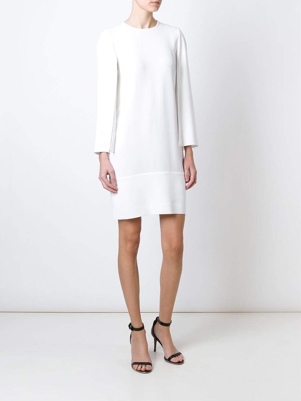 GIVENCHY-Cady Cape-Sleeve Dress-