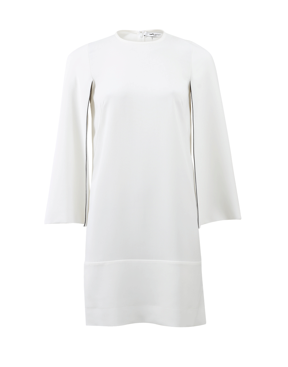 GIVENCHY-Cady Cape-Sleeve Dress-