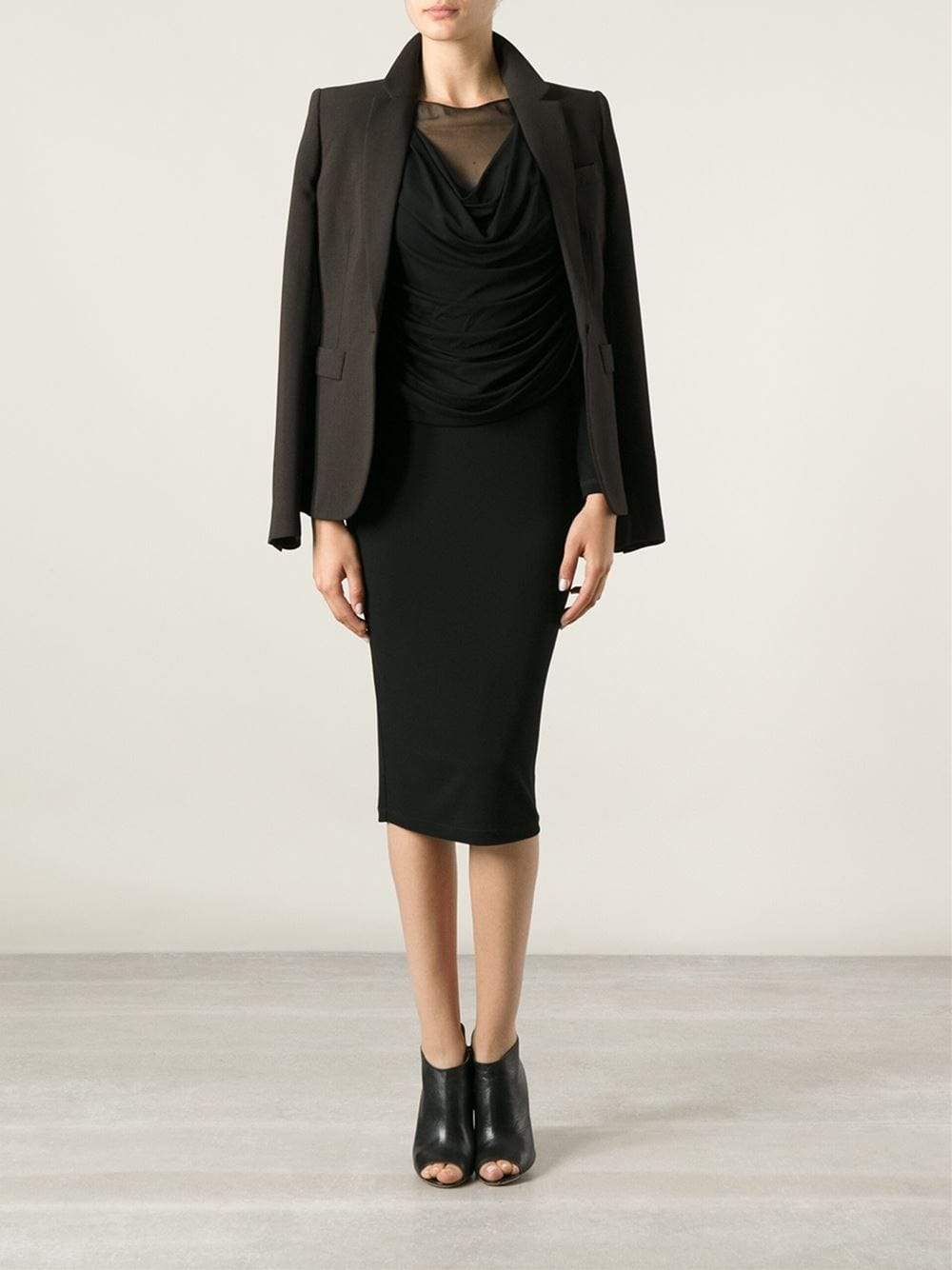 GIVENCHY-One Button Fitted Blazer-