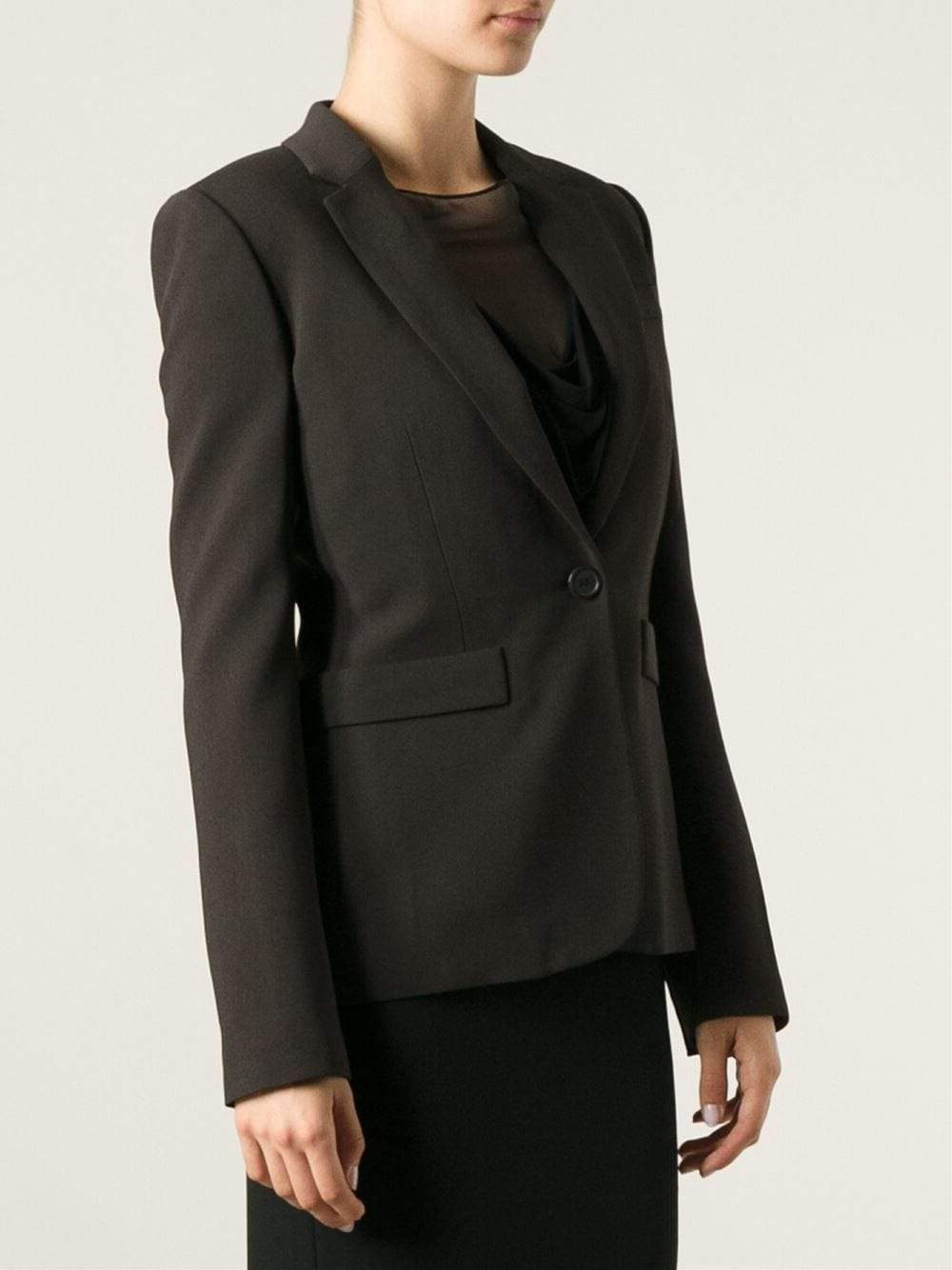 GIVENCHY-One Button Fitted Blazer-
