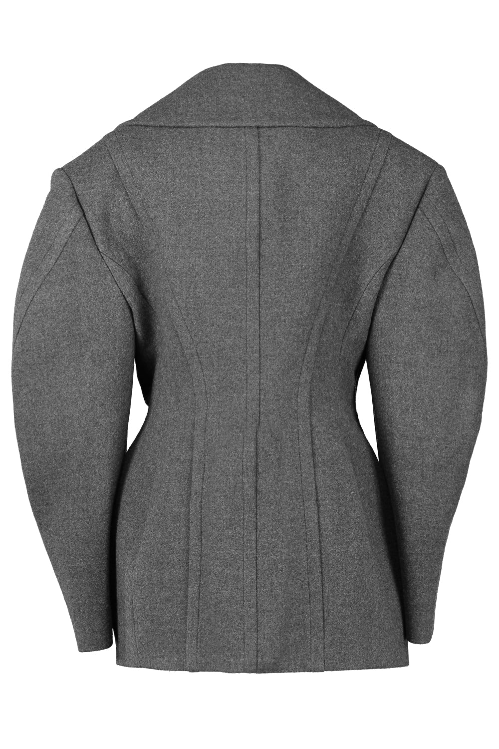 Double Wool Melange Peacoat-SLATEBLD-38-CLOTHINGJACKETCASUAL-GIVENCHY