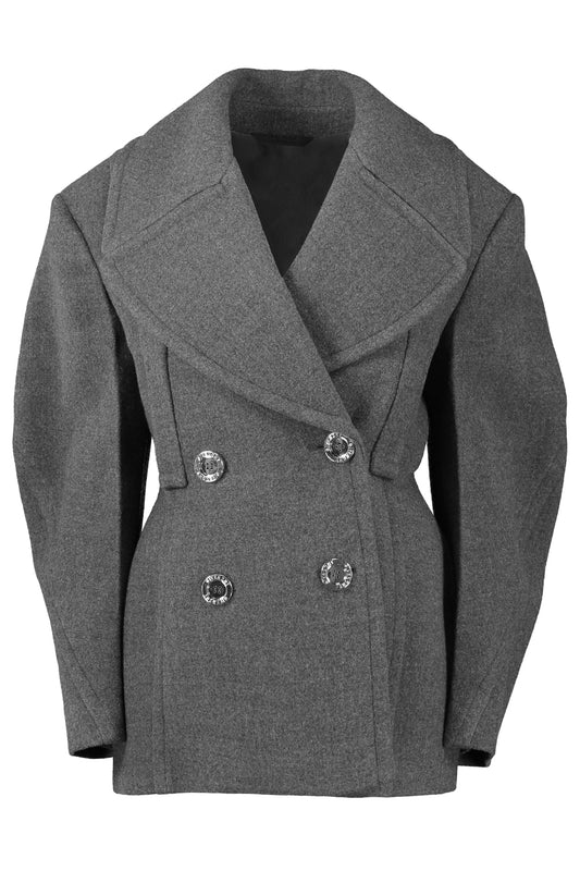 Double Wool Melange Peacoat
