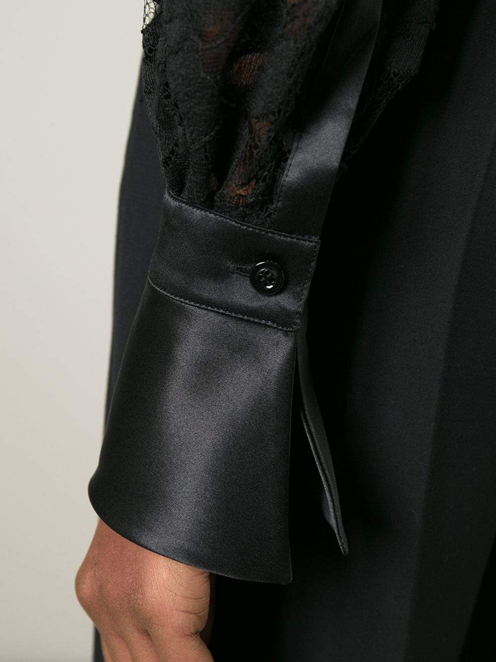 GIVENCHY-Lace And Satin Jacket-