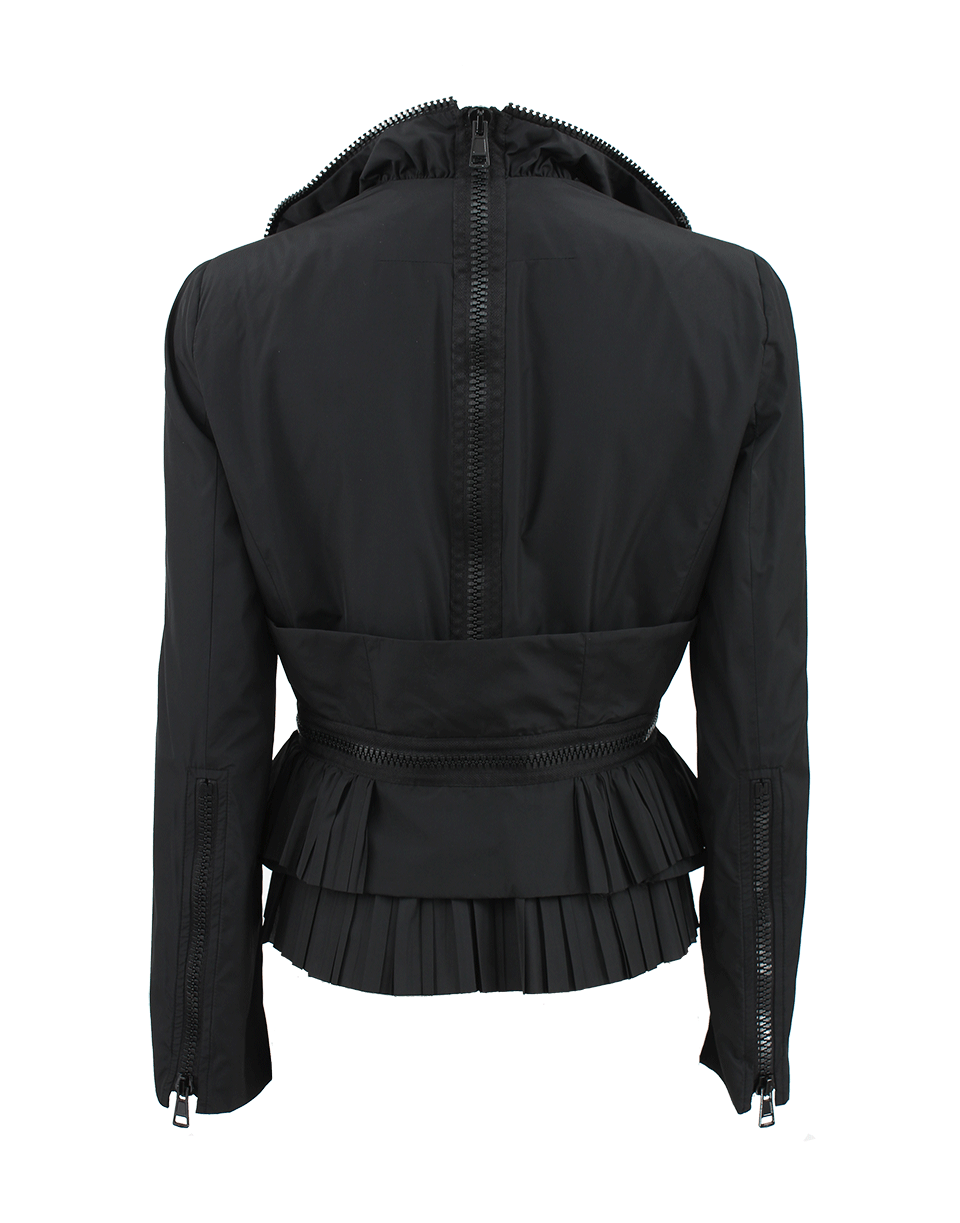 GIVENCHY-Silk Taffeta Jacket with Zippers-BLACK