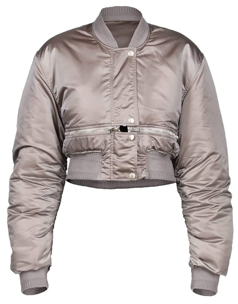 GIVENCHY-Soft Nylon Cropped Zip Bomber Jacket-