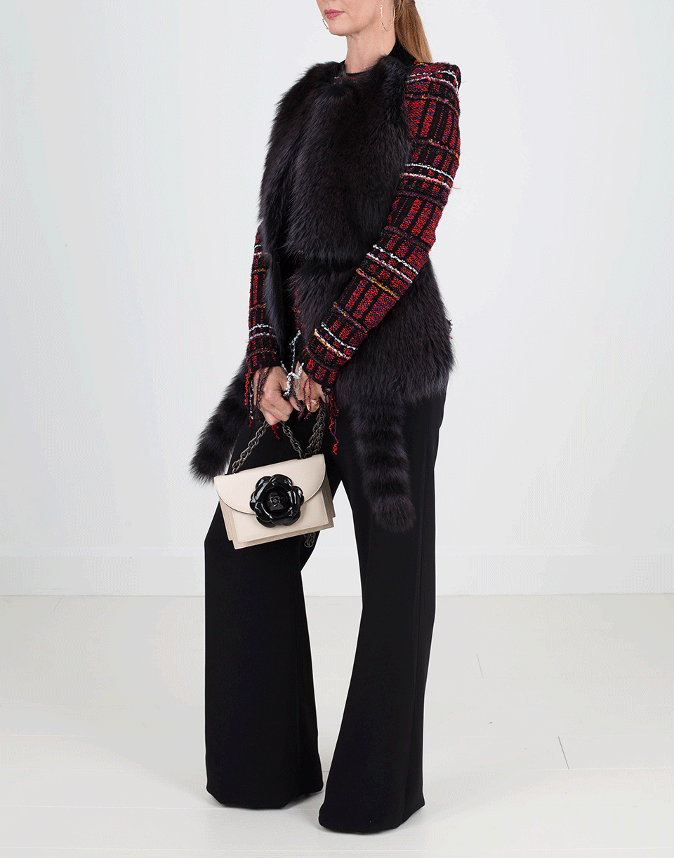 GIVENCHY-Backless Marmot Vest-BLK/PRPL