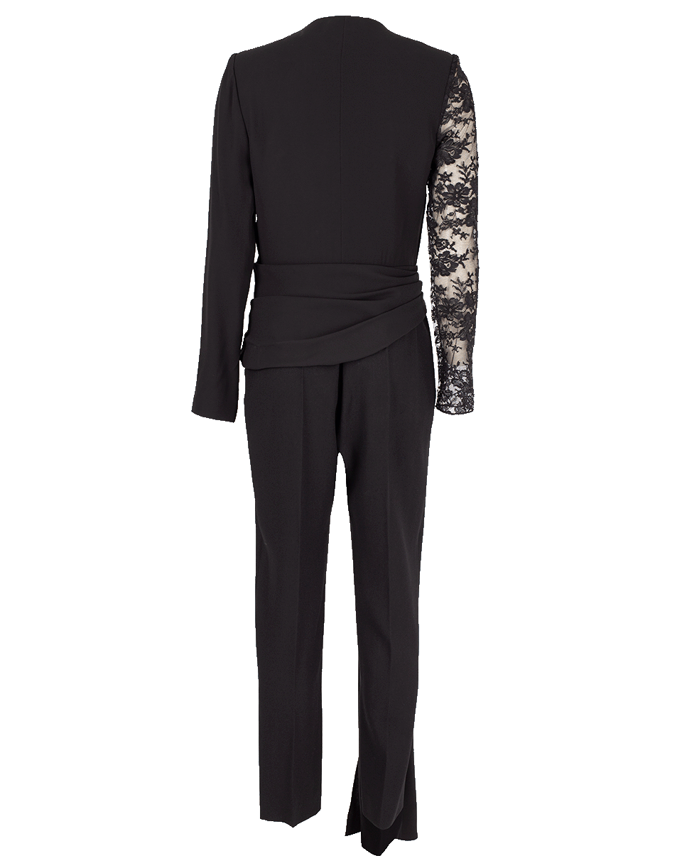 GIVENCHY-Lace Sleeve Jumpsuit-BLACK