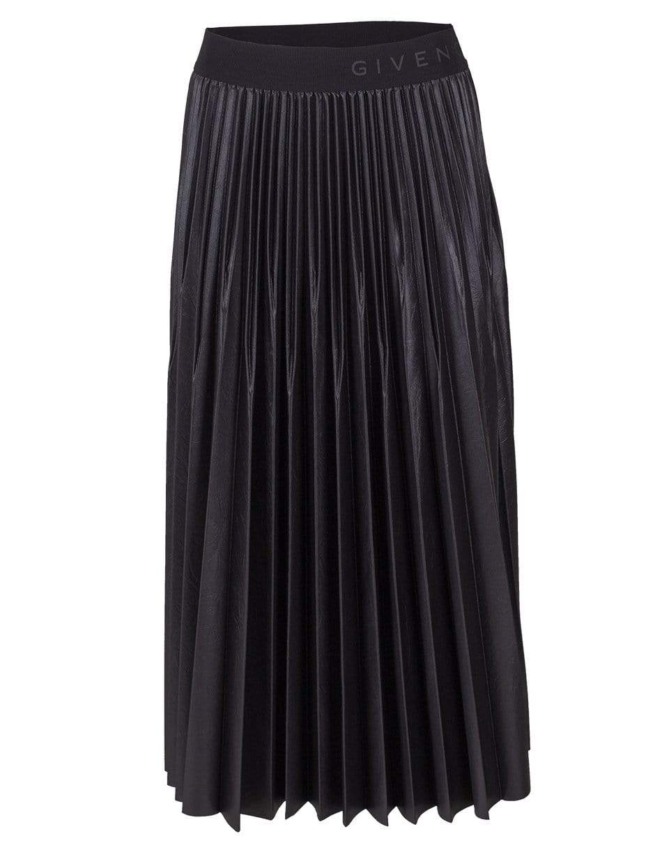 GIVENCHY-GIVENCHY Waistband Pleated Skirt-