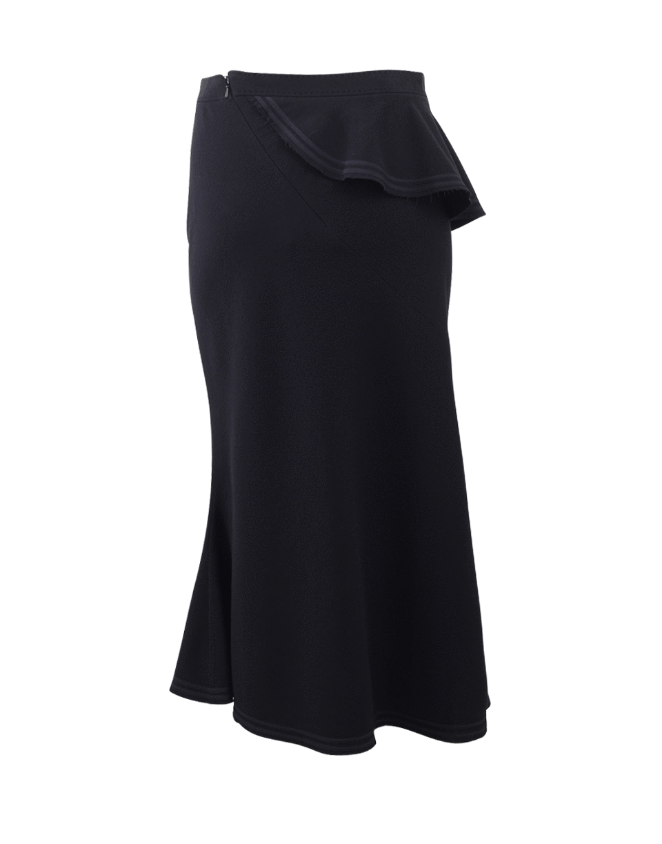 GIVENCHY-Asymmetrical Ruffle Skirt-