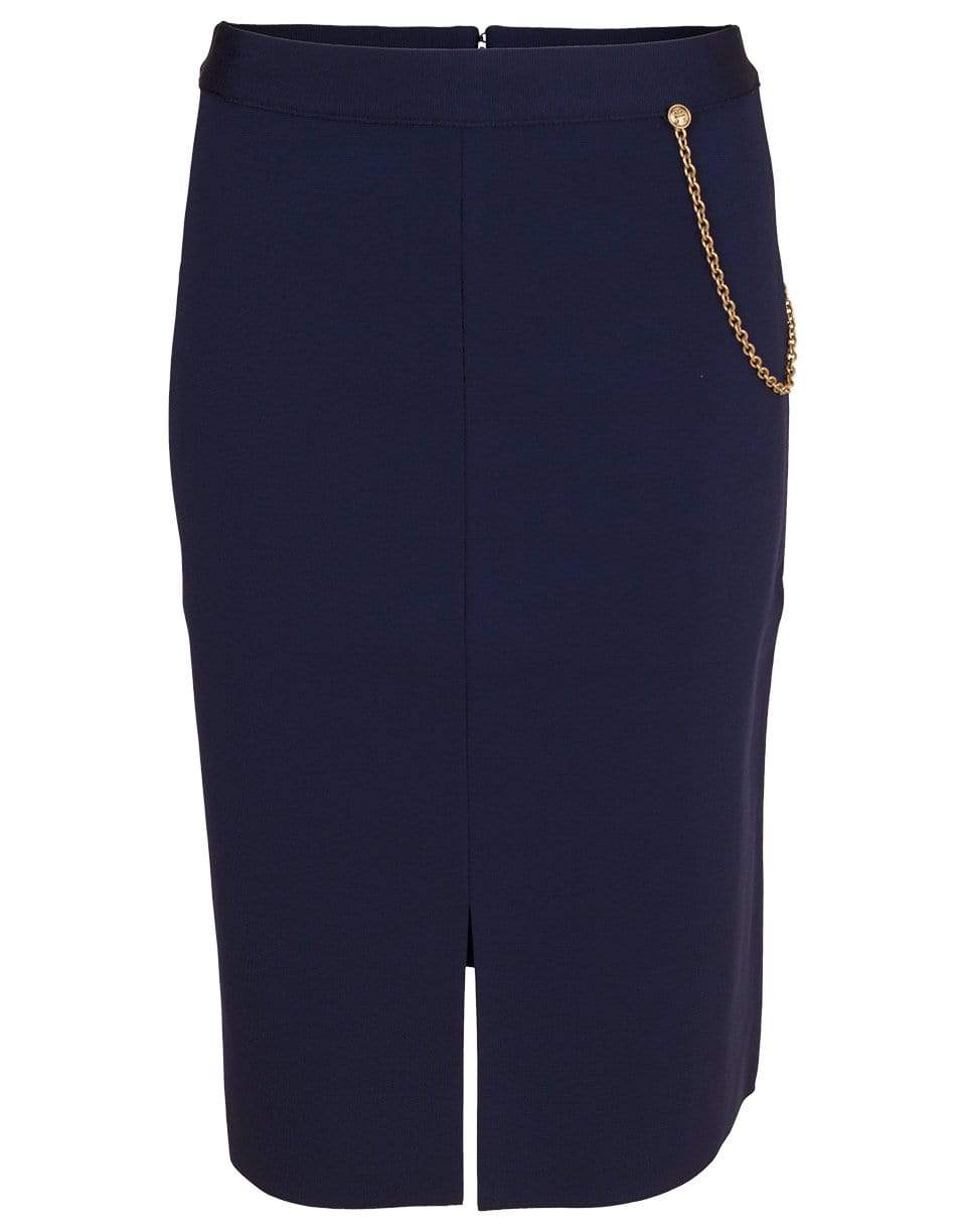 GIVENCHY-Dark Navy Chain Detail Skirt-DARKNAVY
