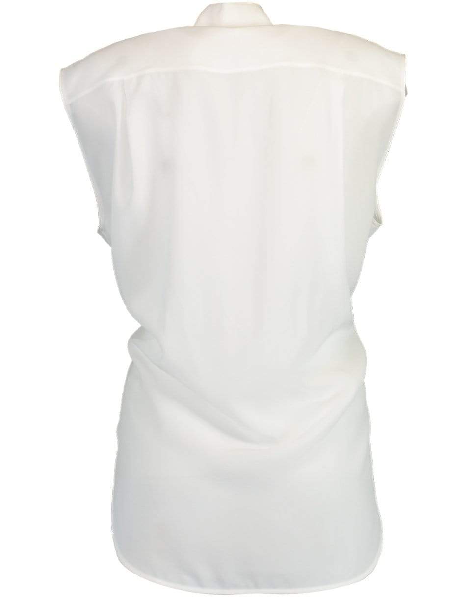 GIVENCHY-Logo Scarf and Chain Blouse-