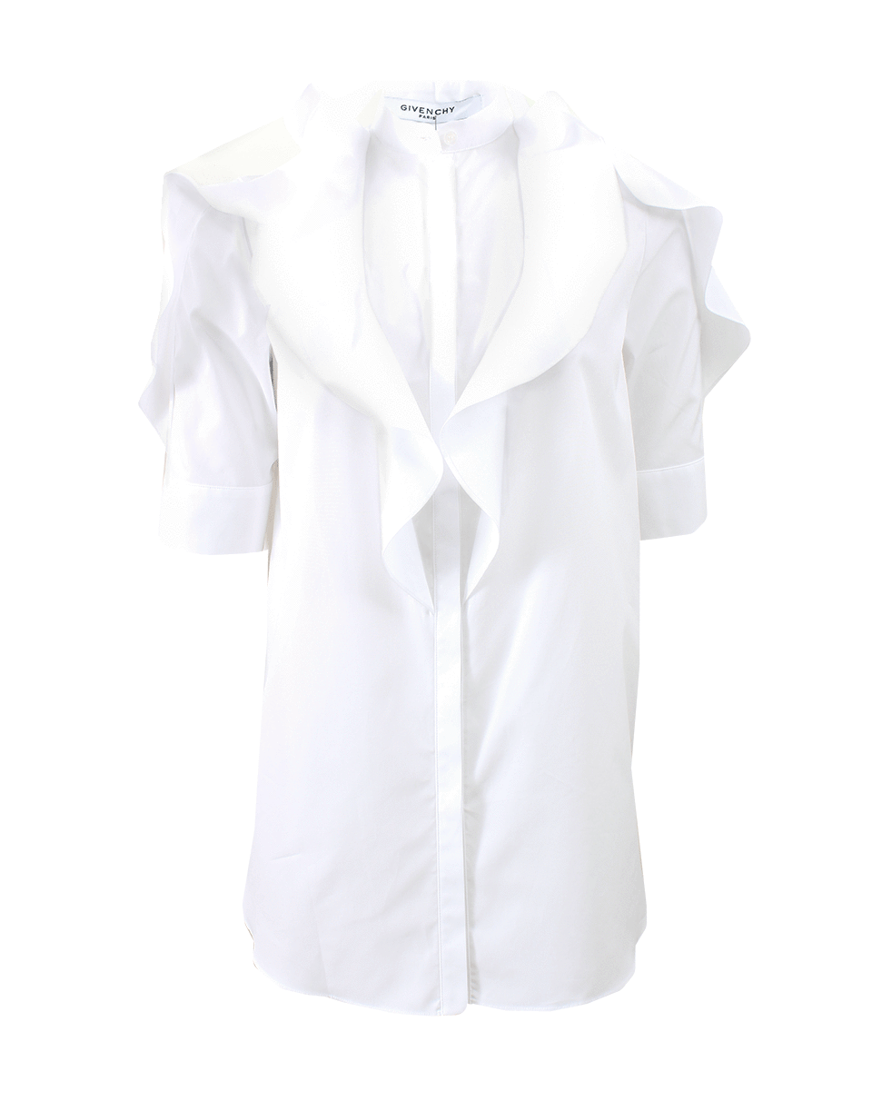 GIVENCHY-Ruffle Front Blouse-