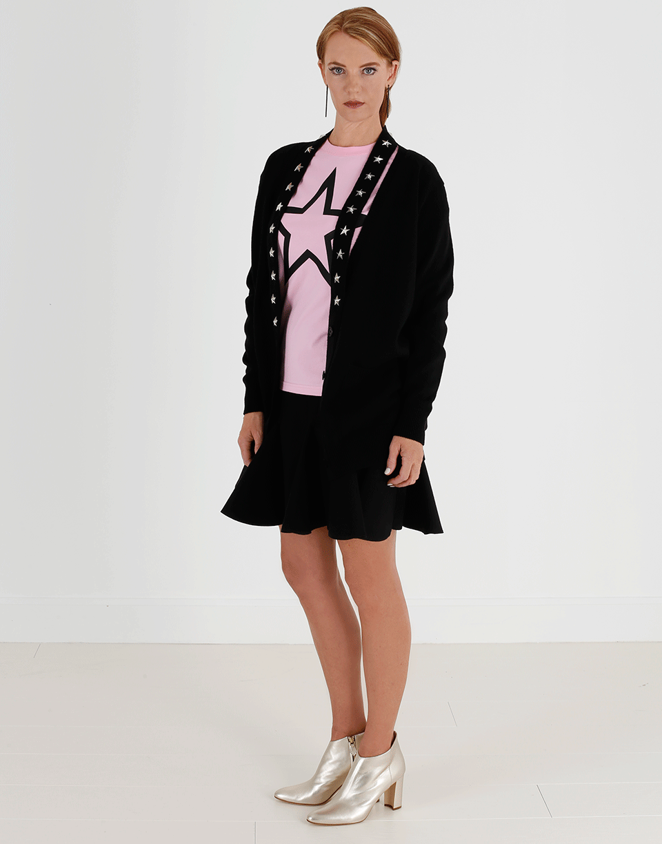 GIVENCHY-Star Trim Cardigan-