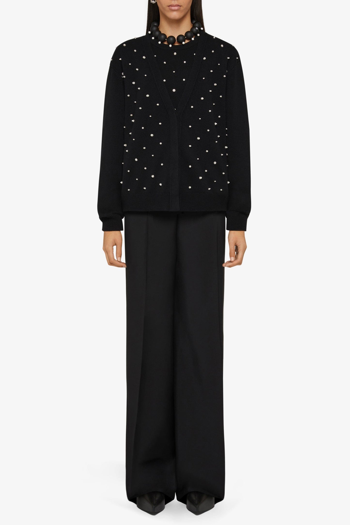 GIVENCHY-Embroidered Cardigan-