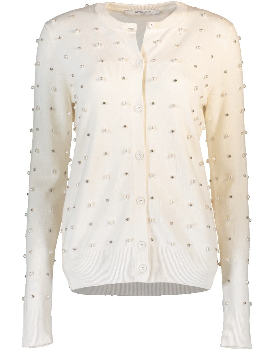 GIVENCHY-Pearl Cardigan-