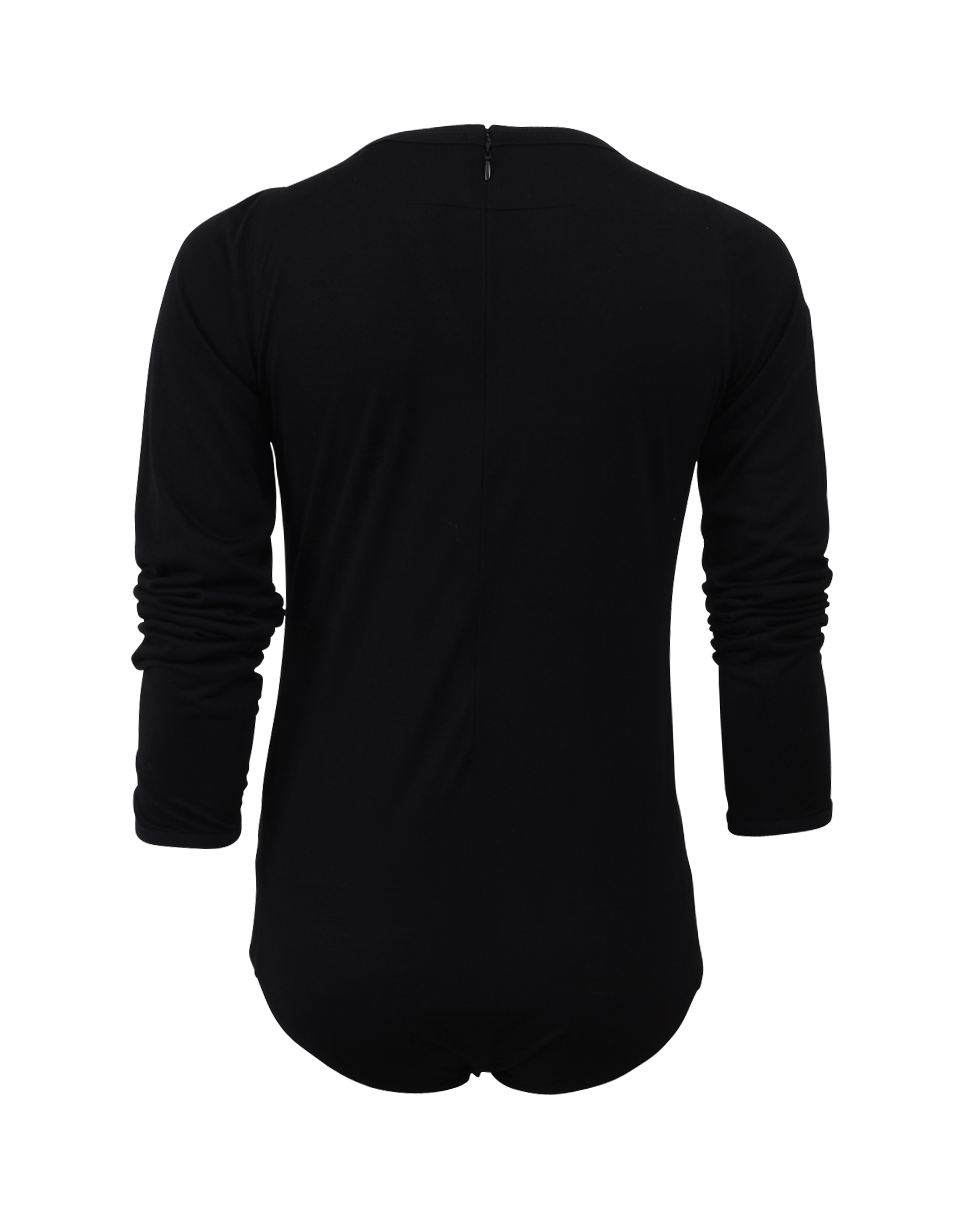 GIVENCHY-Tie Front Bodysuit-BLACK