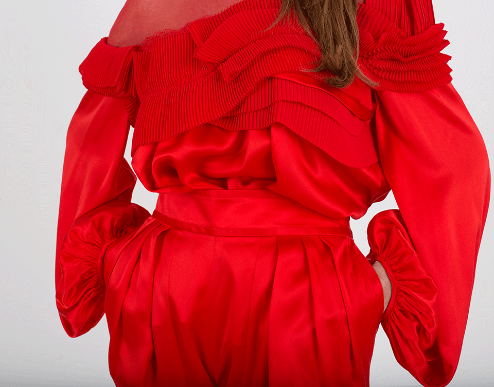 GIVENCHY-Tulle Top-