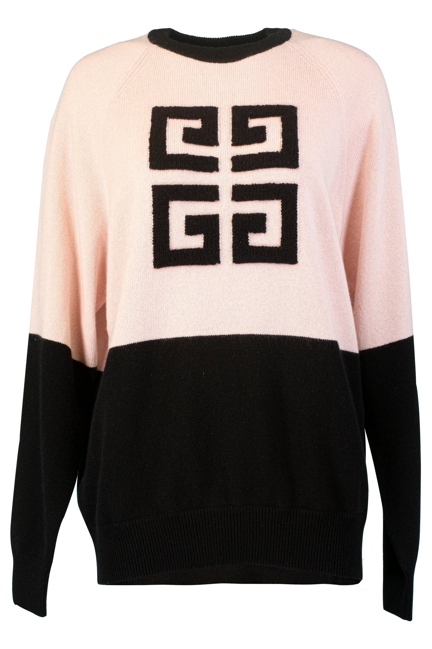 GIVENCHY-Bicolor Crewneck Sweater-