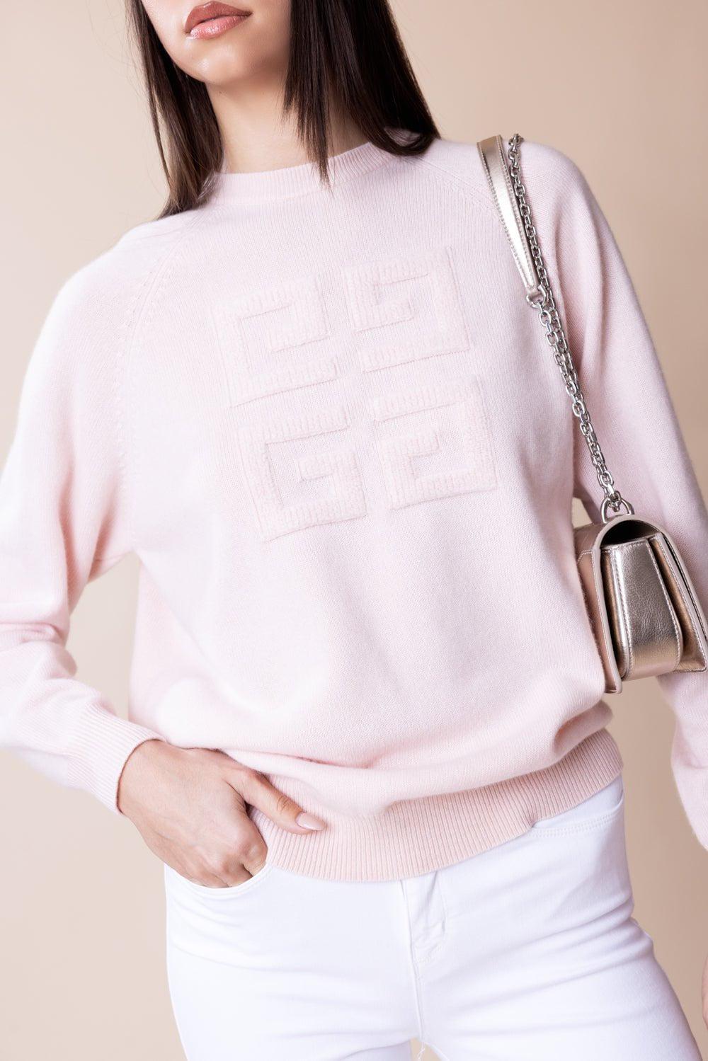 GIVENCHY-4G Sweater- Blush Pink-