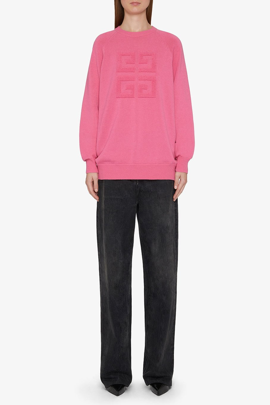 GIVENCHY-Logo Crewneck Sweater-