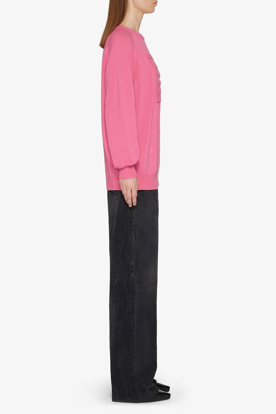 GIVENCHY-Logo Crewneck Sweater-