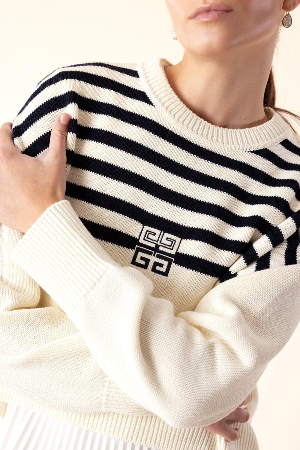 GIVENCHY-4G Striped Sweater-