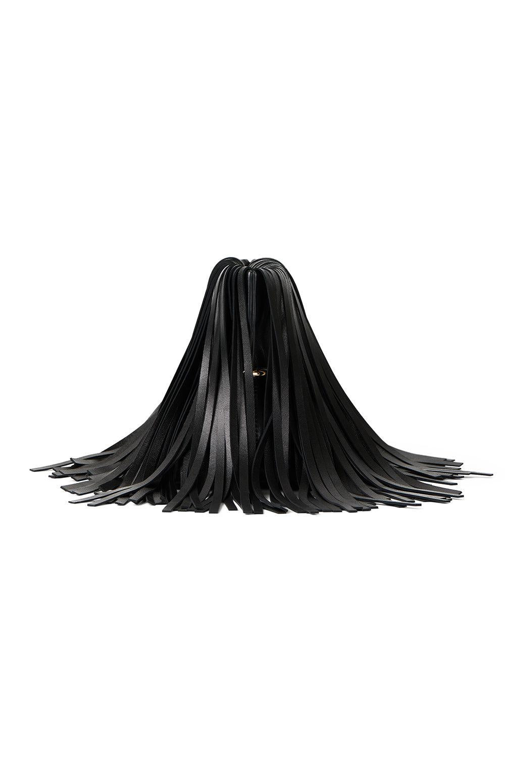 Pinch Soft Clutch - Black Fringe-BLACK-O/S-HANDBAGCLUTCHES-GIVENCHY