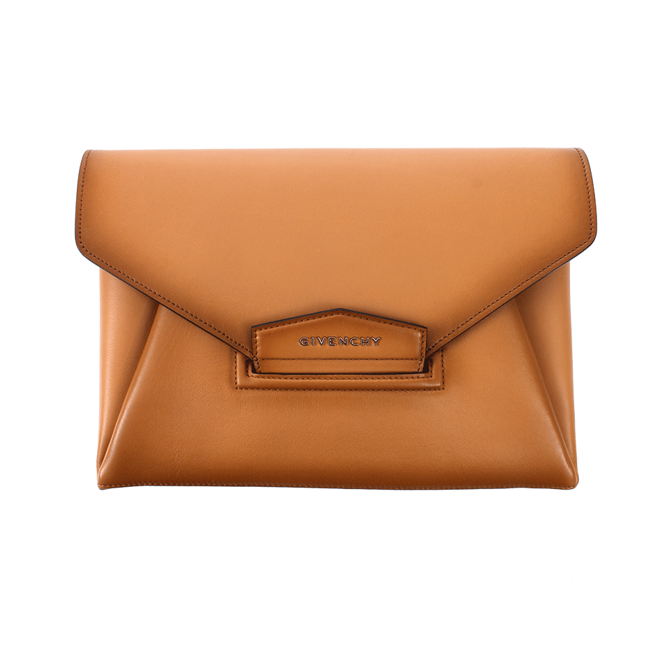 GIVENCHY-Antigona Medium Clutch-CAMEL