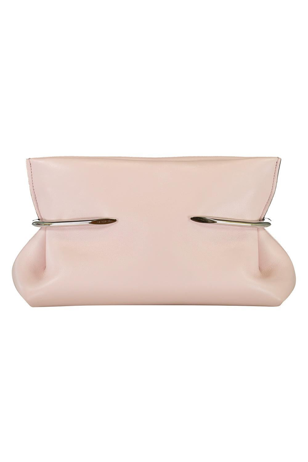 GIVENCHYレザーハンドバッグ(ペールピンク) Pinch Soft Clutch - Baby Pink | GIVENCHY – Marissa Collections