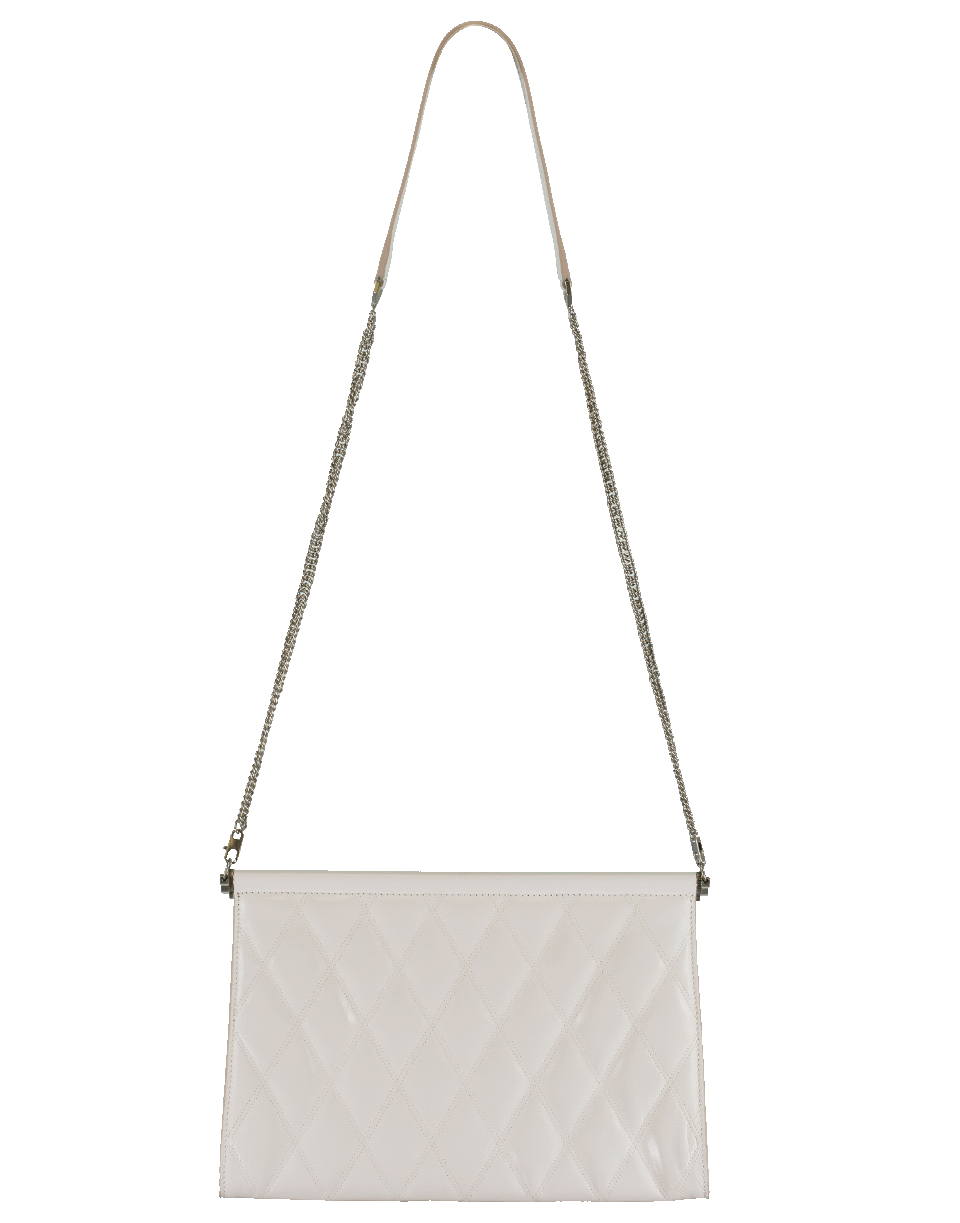 GIVENCHY-Medium Gem Tassel Clutch-WHITE
