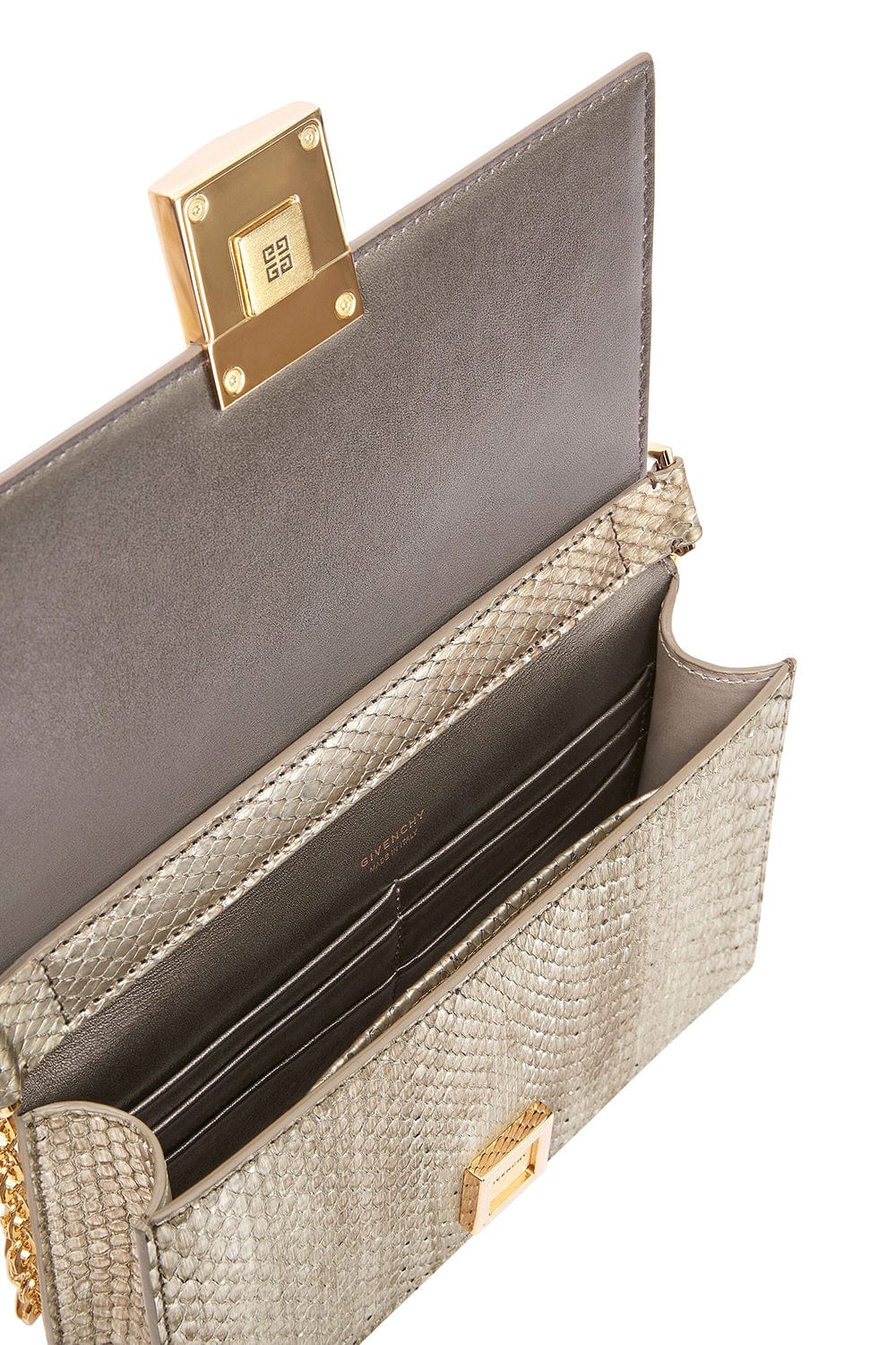 GIVENCHY-4G Small Chain Bag-SILVERY