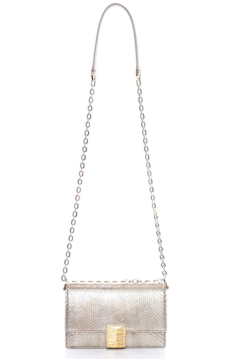 GIVENCHY-4G Small Chain Bag-SILVERY