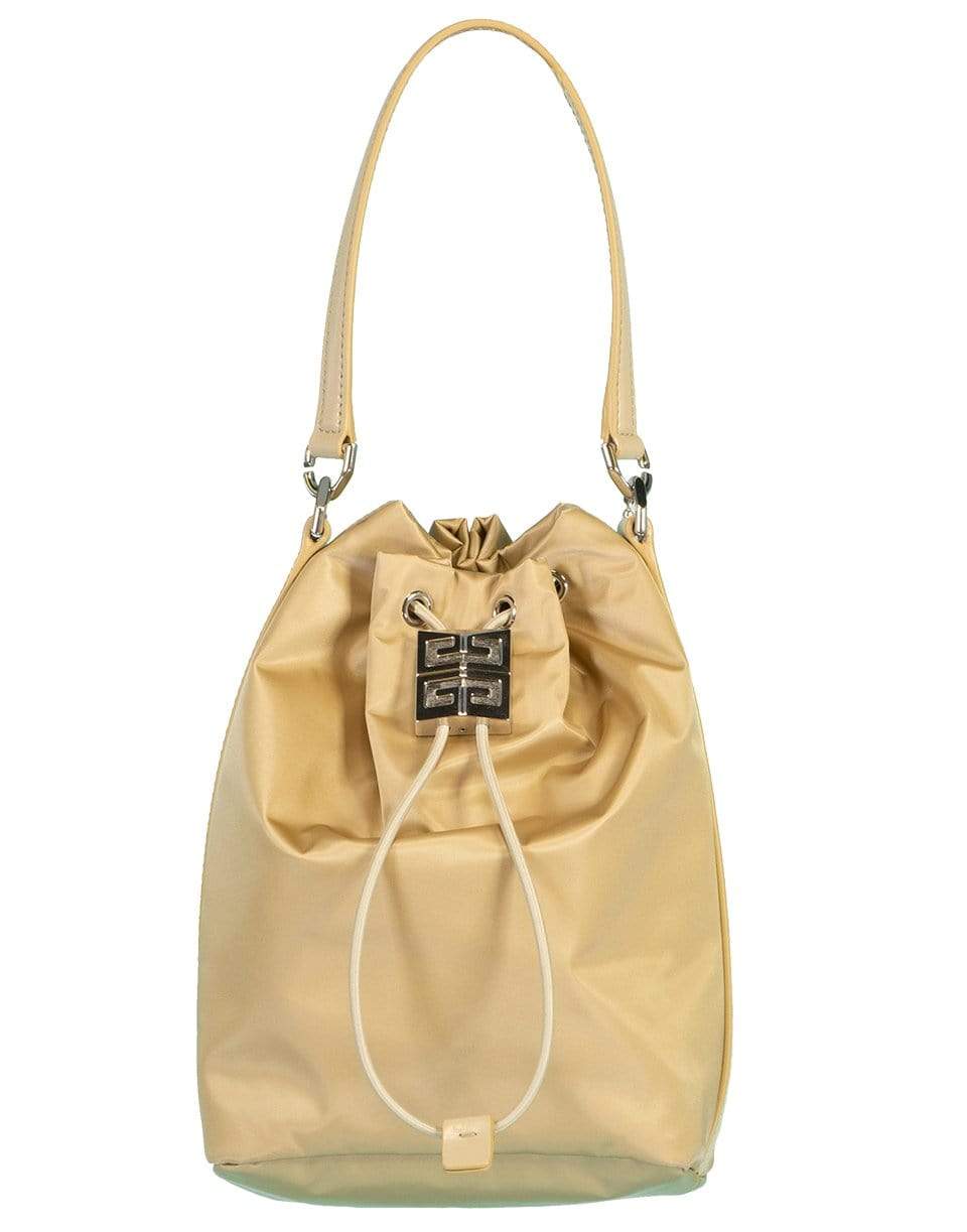 GIVENCHY-Beige Cappuccino 4G Light Nylon Bucket Bag-BEIGE