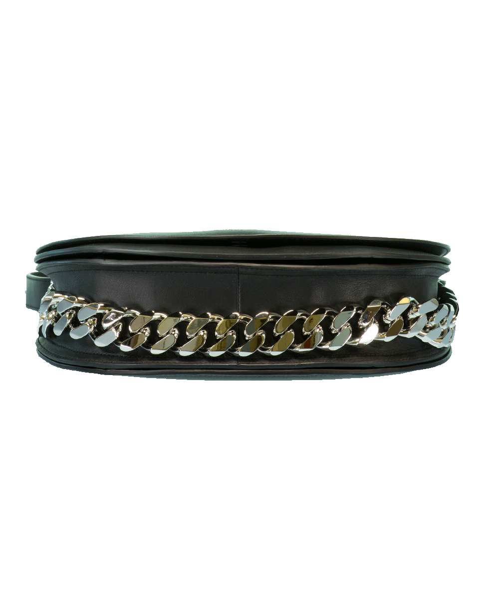 GIVENCHY-Infiniti Leather Saddle Bag-BLACK