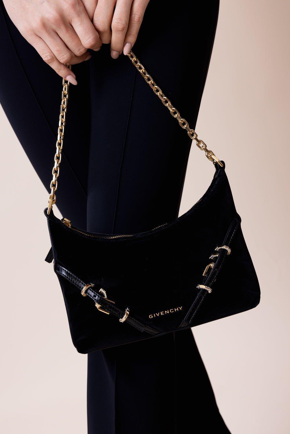 GIVENCHY-Mini Vouyou Bag - Black Velvet-BLACK