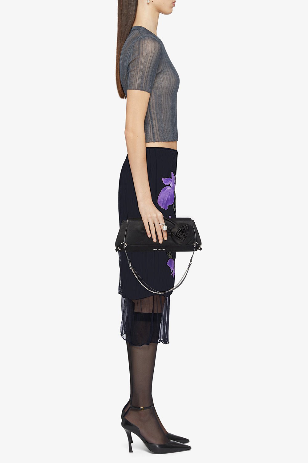 GIVENCHY-Voyou Clutch Bag-BLACK