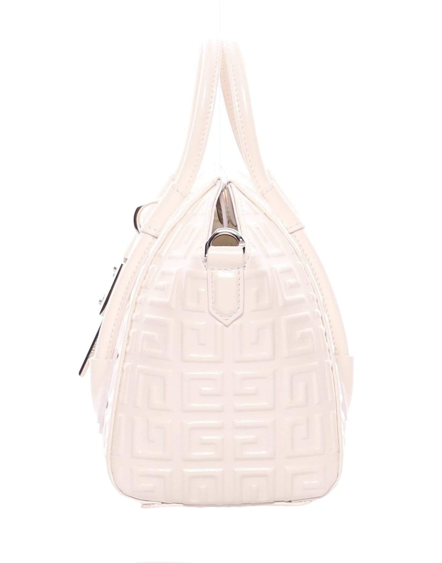 GIVENCHY-Ivory Antigona Lock Mini 4G Leather Bag-IVORY