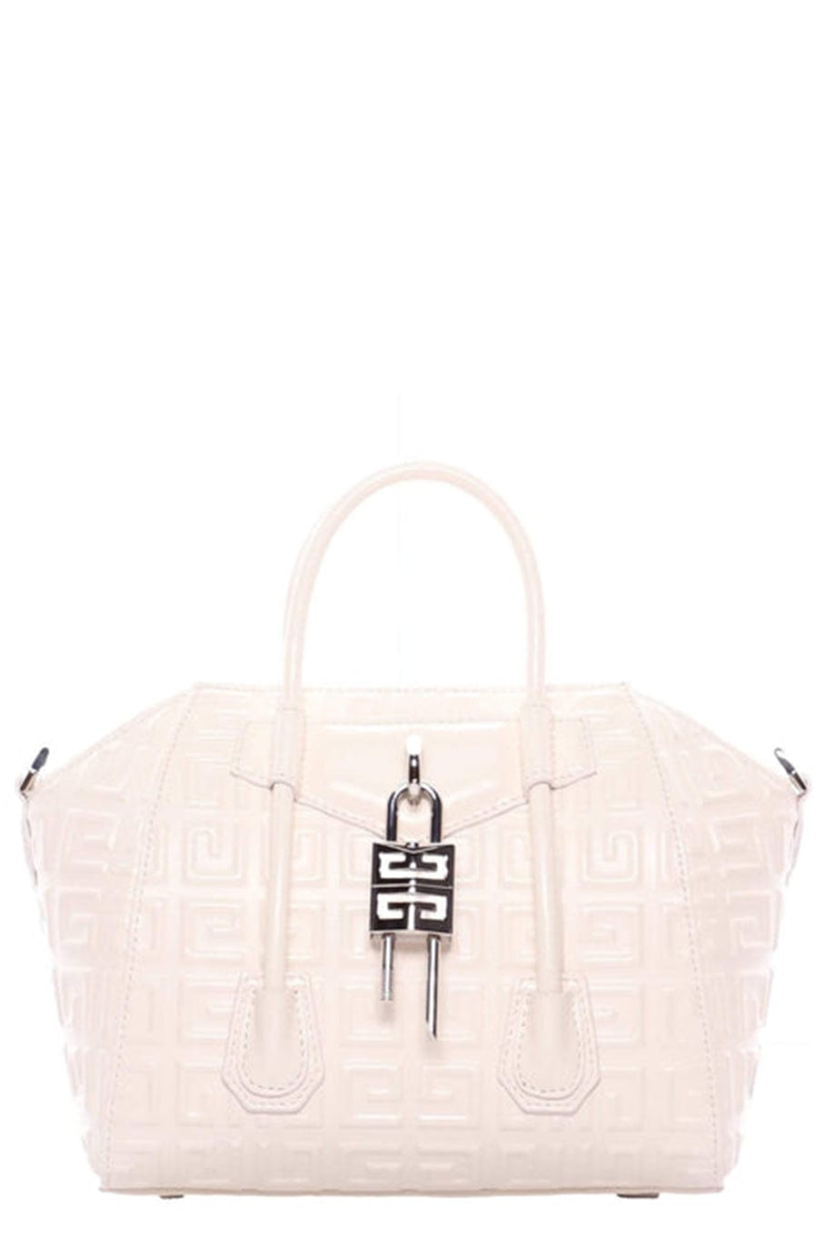 GIVENCHY-Ivory Antigona Lock Mini 4G Leather Bag-IVORY