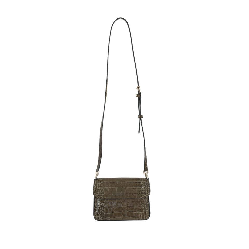 GIVENCHY-Stamped Croc Noble Mini-KHAKI