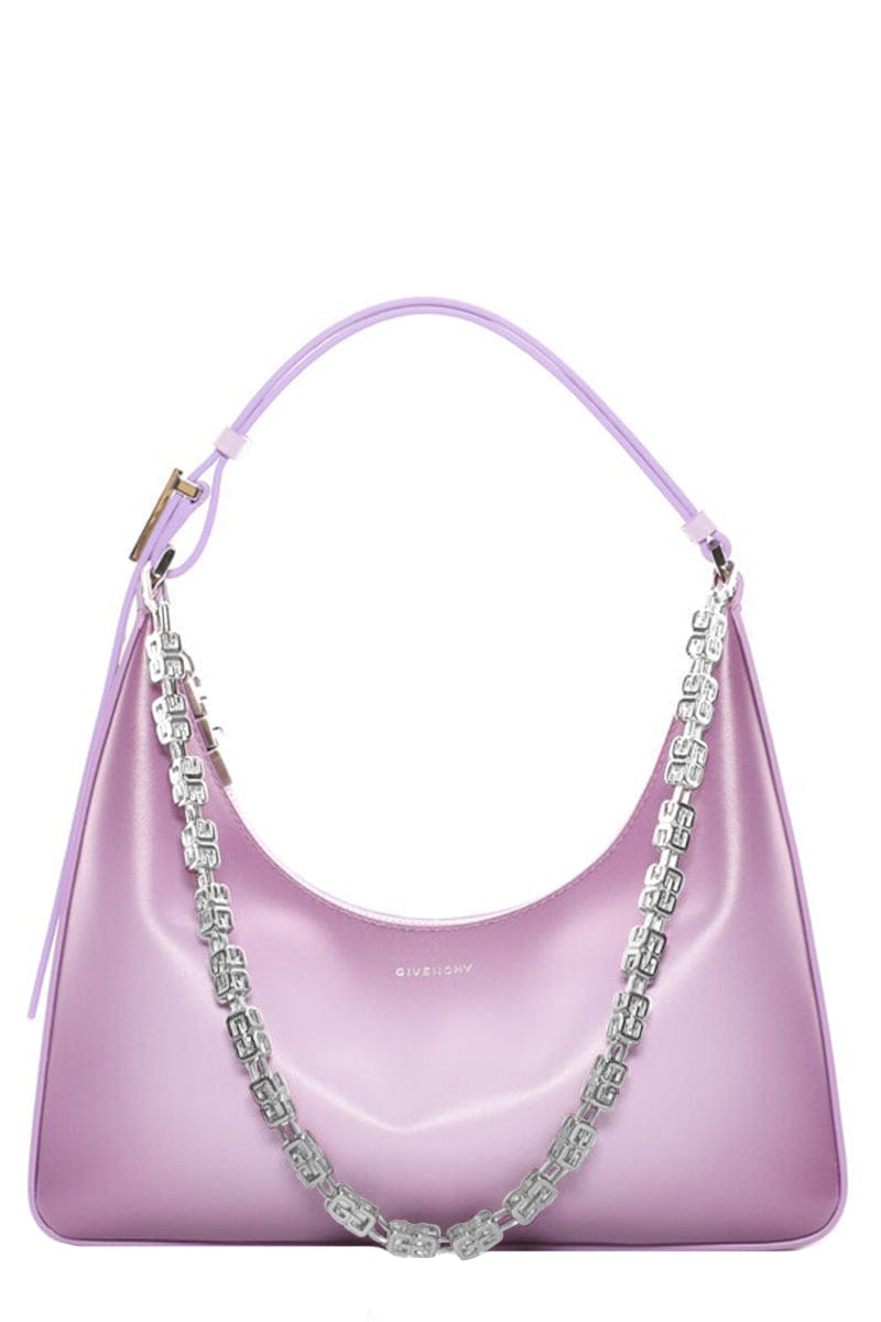 GIVENCHY-Small Moon Cut Out Hobo Bag-MAUVE