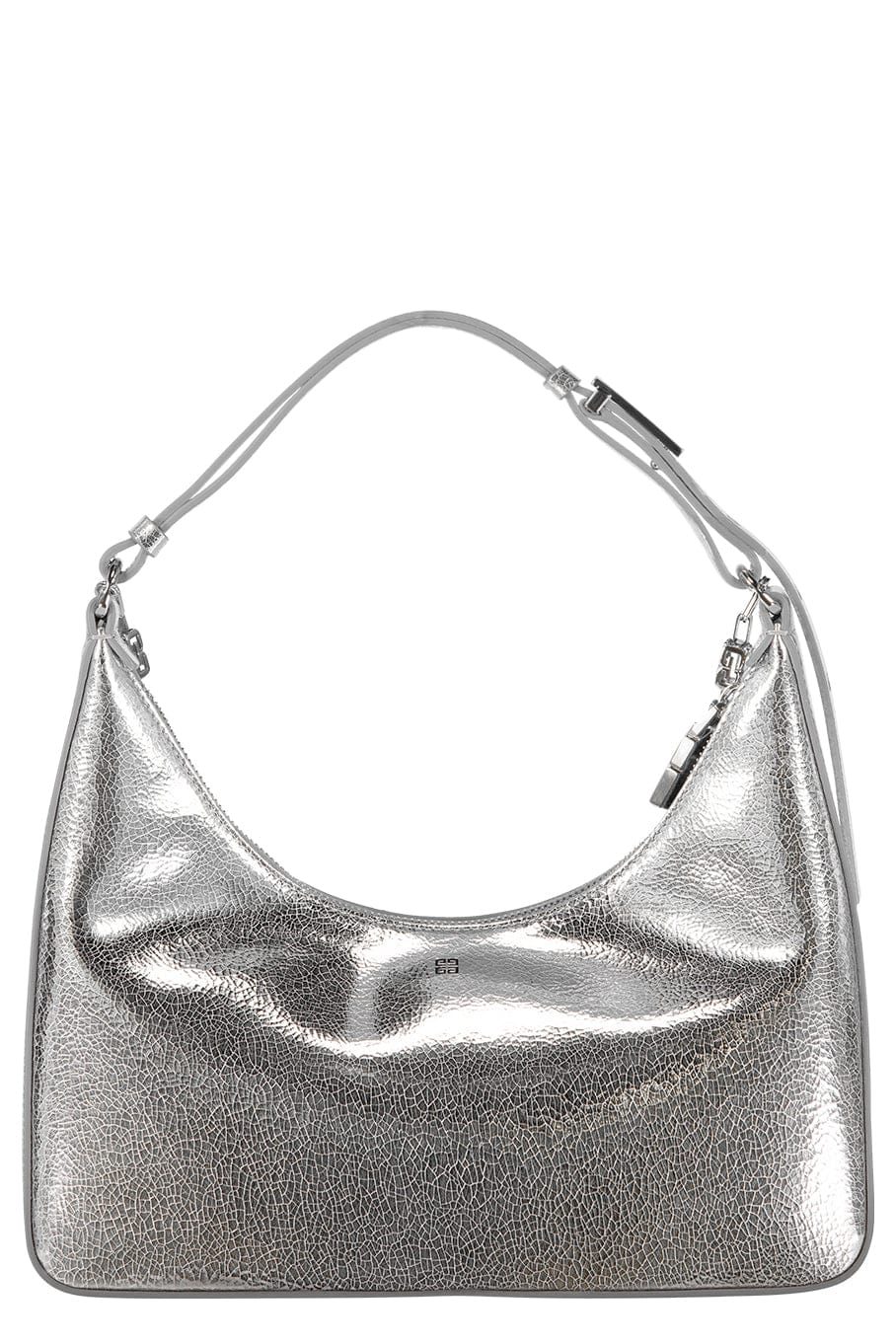 GIVENCHY-Small Moon Cut Out Hobo Bag-SILVERY