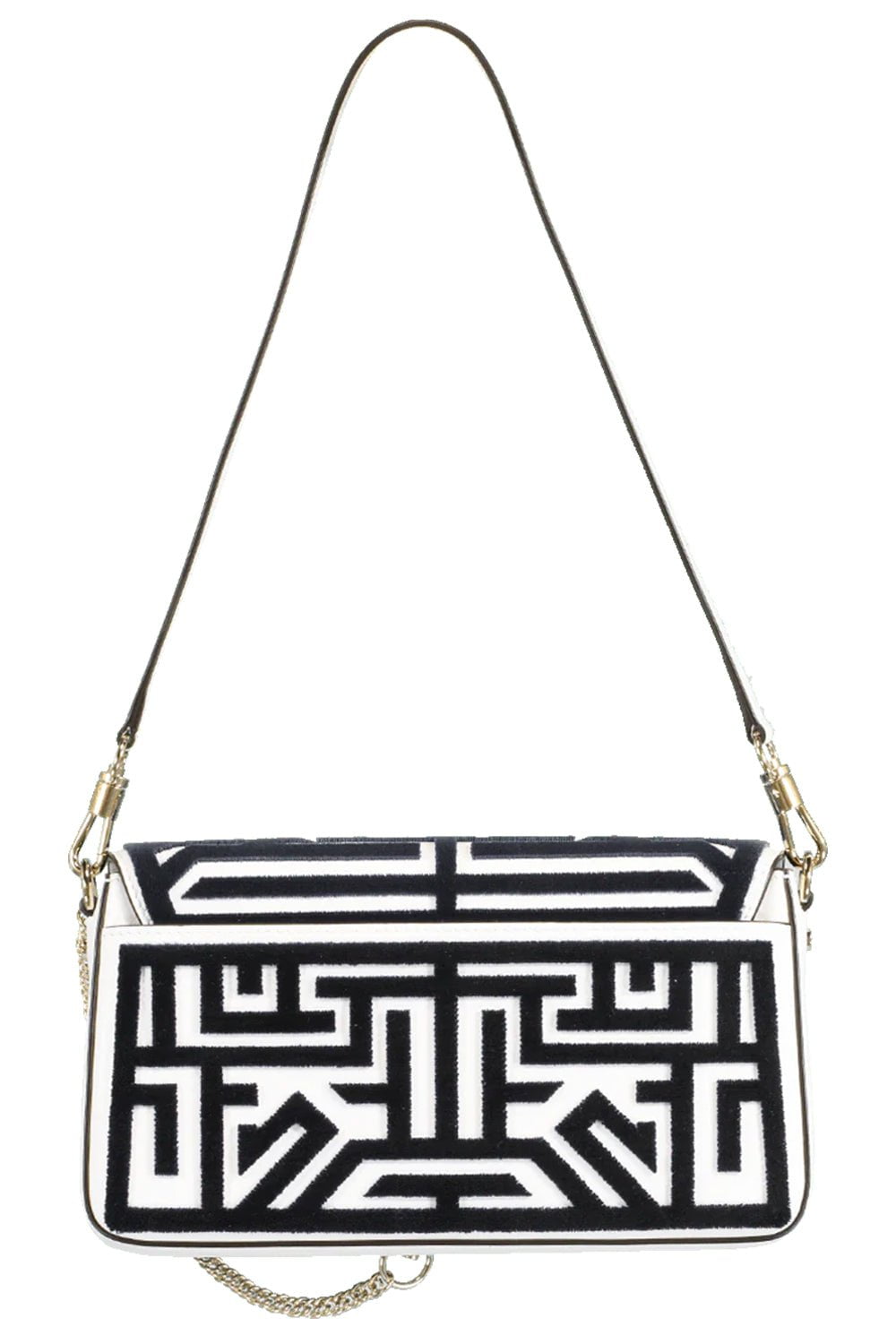 GIVENCHY-Tufted Labyrinth Charm Shoulder Bag-WHITE