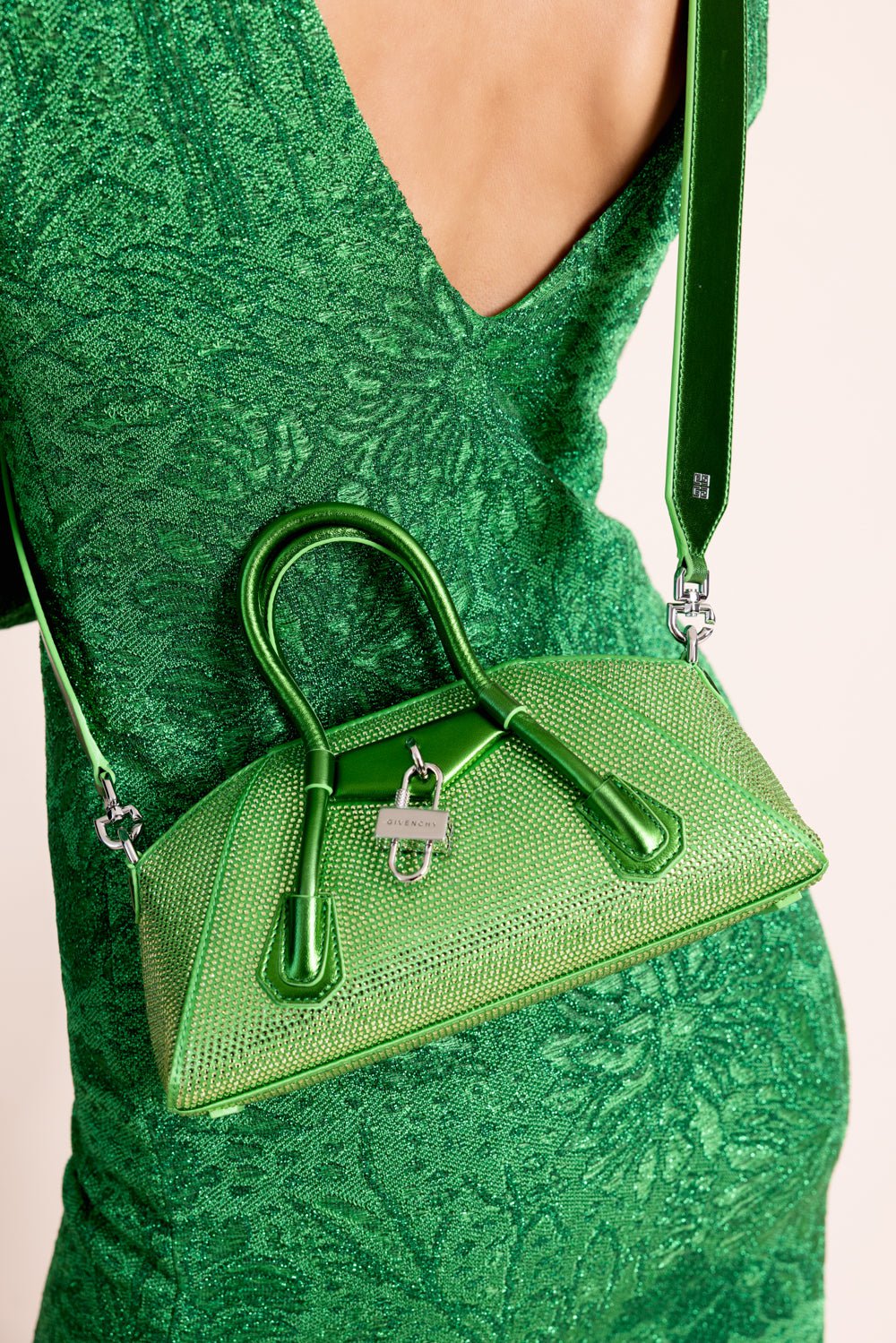 GIVENCHY-Mini Antigona Stretch Bag - Green-ABSYNTHE GREEN