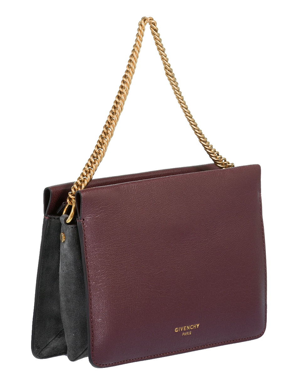 GIVENCHY-Crossbody With Chain-AUBERGINE/GRAPHITE