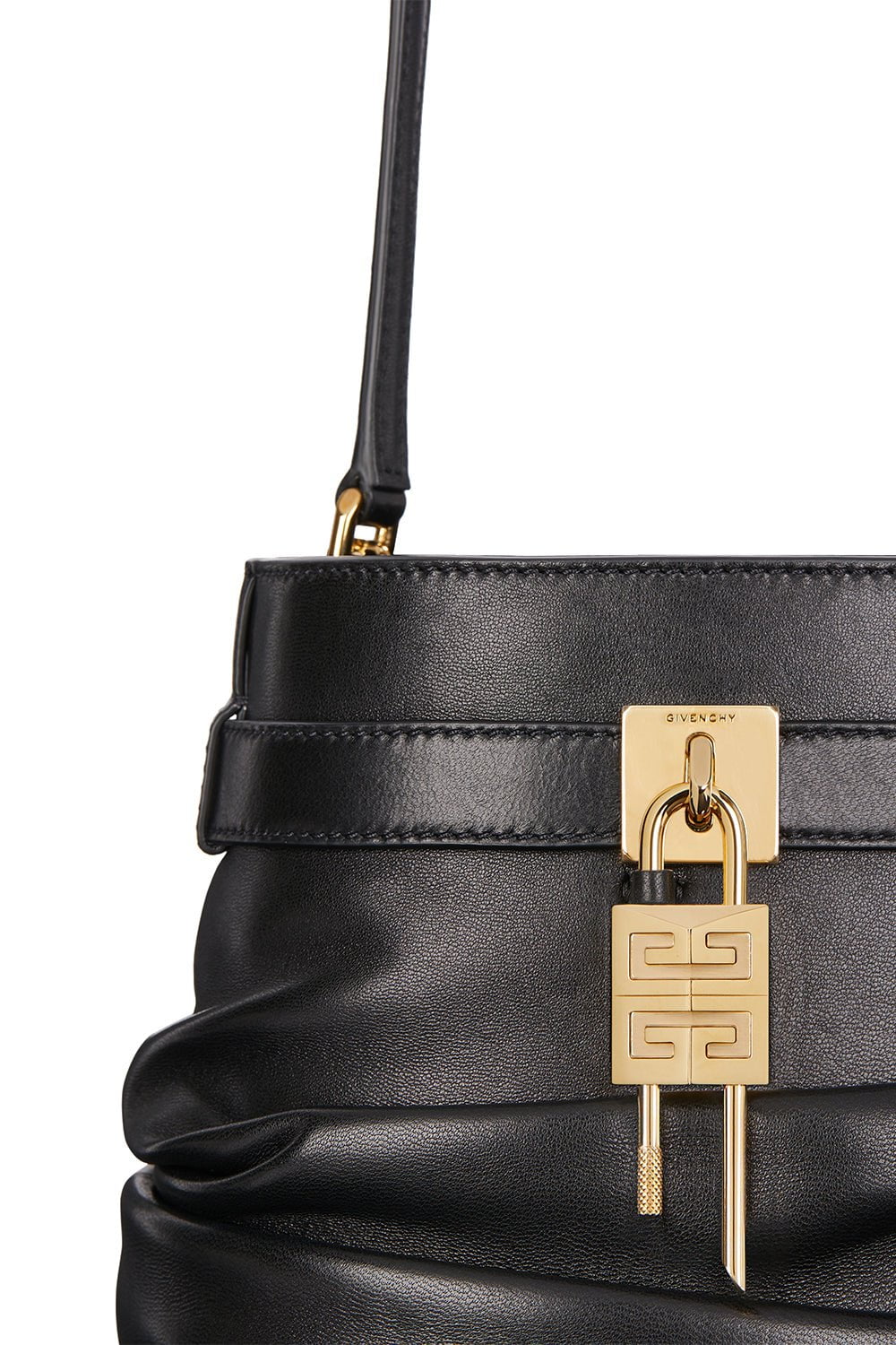 GIVENCHY-Shark Lock Slouchy Bucket Bag-BLACK