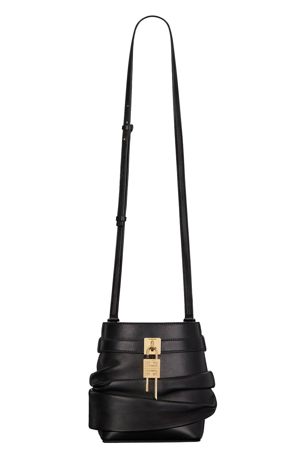 GIVENCHY-Shark Lock Slouchy Bucket Bag-BLACK